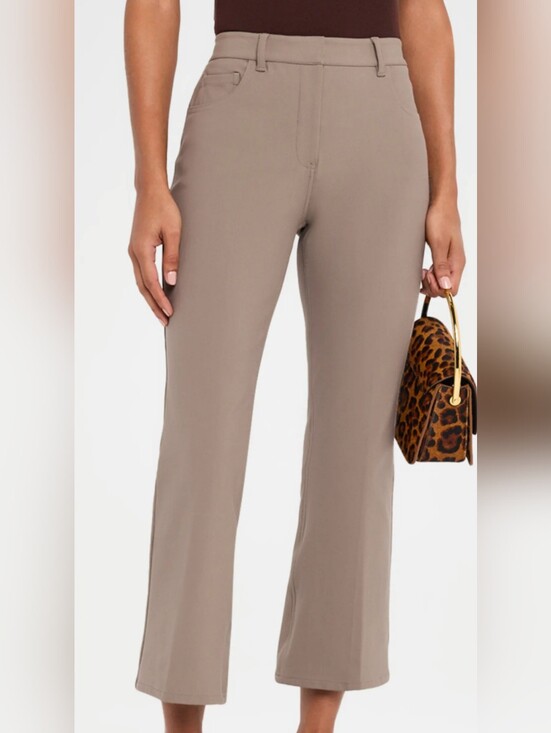 Theory Pants - Theory Neutral Taupe Flare Pants